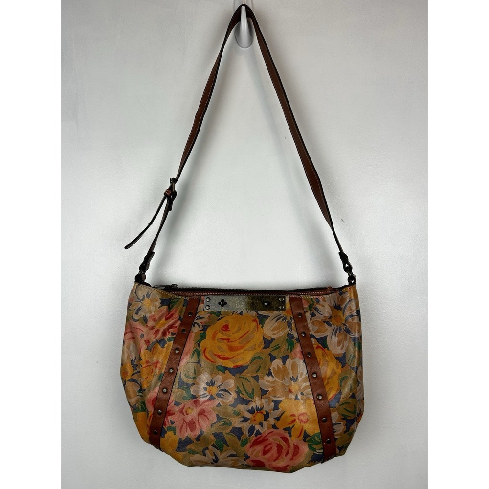 Patricia Nash Floral Purse Leather Shoulder Bag Handbag Cotttagecore Feminine